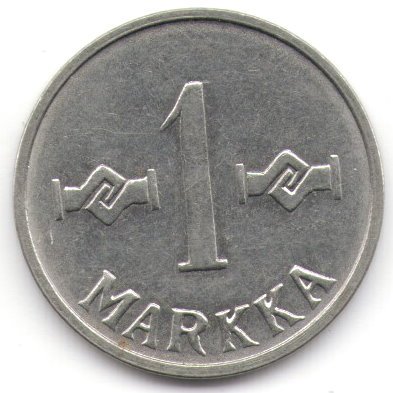 Финляндия 1 марка 1960 год