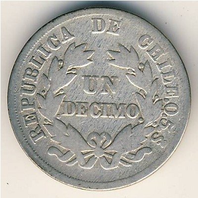 Чили 1 десимо 1884 год