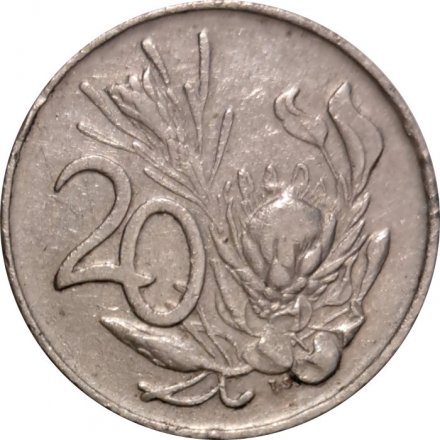ЮАР 20 центов 1974 год