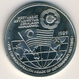 Малайзия 25 ринггитов 1989 год