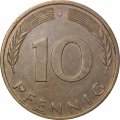 ФРГ 10 пфеннигов 1986 год (J)