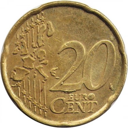 Бельгия 20 евроцентов 2006 год