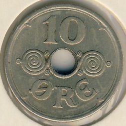 Дания 10 эре 1946 год