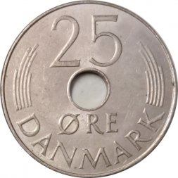 Дания 25 эре 1983 год - Королева Маргрете II