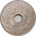 Дания 25 эре 1983 год - Королева Маргрете II
