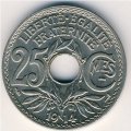 Франция 25 сантимов 1914 год