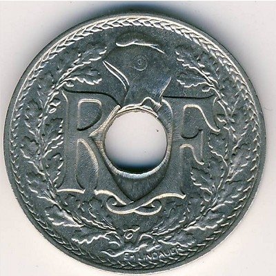 Франция 25 сантимов 1914 год