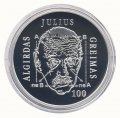 Литва 20 евро 2017 год - Альгирдас Жюльен Греймас