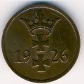Данциг 1 пфенниг 1926 год
