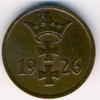 Данциг 1 пфенниг 1926 год