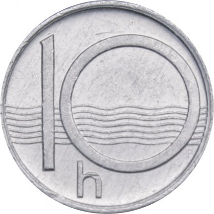Чехия 10 геллеров 1993 год - Герб (b с короной)