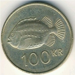 Исландия 100 крон 1995 год