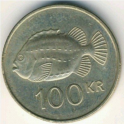 Исландия 100 крон 1995 год