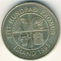 Исландия 100 крон 1995 год