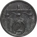 Чехословакия 2 геллера 1923 год