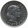 Швейцария 5 раппенов 1979 год