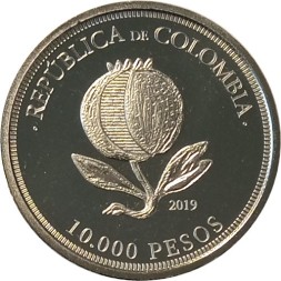 Колумбия 10000 песо 2019 год - 200 лет Независимости