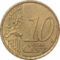 Испания 10 евроцентов 2007 год
