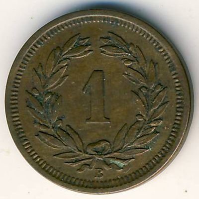 Швейцария 1 раппен 1919 год
