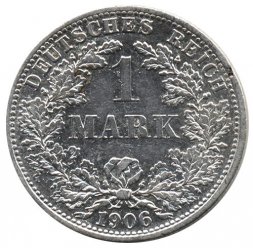 Германия 1 марка 1906 год (FF)
