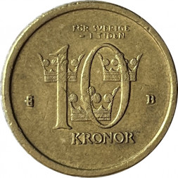 Швеция 10 крон 2001 год