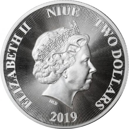 Ниуэ 2 доллара 2019 год - Лев Иуды