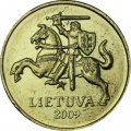 Литва 10 центов 2009 год