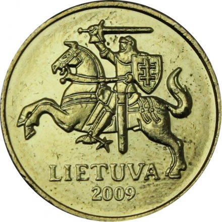 Литва 10 центов 2009 год