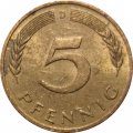 ФРГ 5 пфеннигов 1996 год - D