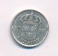 Швеция 25 эре 1937 год - Король Густав V