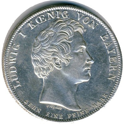 Бавария 1 талер 1835 год