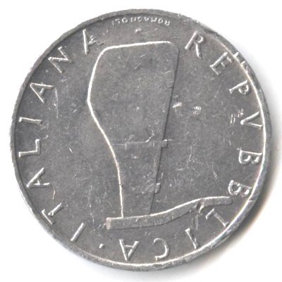 Италия 5 лир 1990 год Дельфин