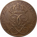 Швеция 5 эре 1950 год - Король Густав V (бронза)