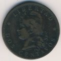Аргентина 2 сентаво 1884 год