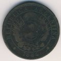 Аргентина 2 сентаво 1884 год