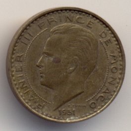 Монако 10 франков 1951 год