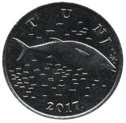 Монета Хорватия 2 куны 2017 год - Тунец