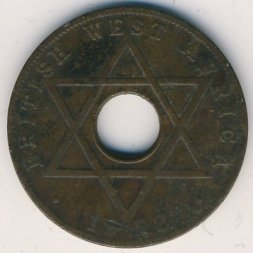 Британская Западная Африка 1/2 пенни 1952 год