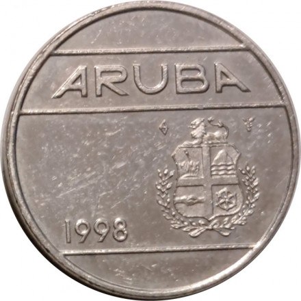 Аруба 25 центов 1998 год