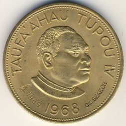 Тонга 1 паанга 1968 год