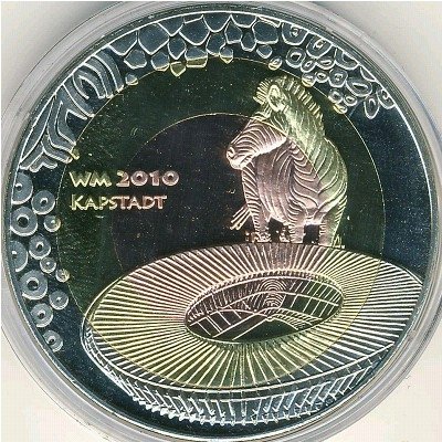 Фиджи 1 доллар 2010 год - Зебра