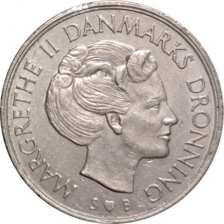 Дания 1 крона 1973 год - Королева Маргрете II