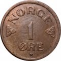 Норвегия 1 эре 1953 год - Король Хокон VII