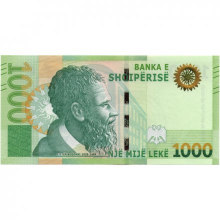 Албания 1000 лек 2019 (2021) год - Петер Богдани. Церковь Вау-и-Дежес UNC