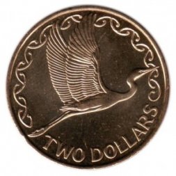 Новая Зеландия 2 доллара 2005 год