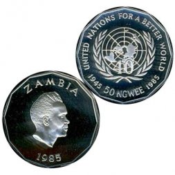 Замбия 50 нгве 1985 год