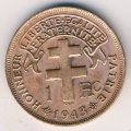 Камерун 1 франк 1943 год - CAMEROUN FRANCAIS LIBRE