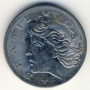 Бразилия 5 сентаво 1975 год