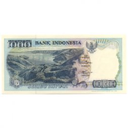 Индонезия 1000 рупий 1992 (1995) год - Озеро Тоба. Фахомбо UNC