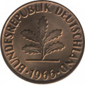 ФРГ 2 пфеннига 1966 год - F